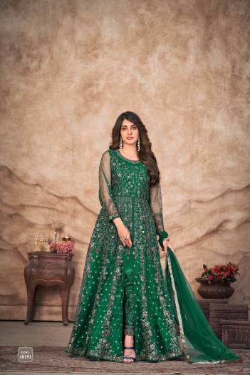 ANJUBAA VOL 19 BY DANI CREATION DESIGNER NET GOWN WHOLESALER IN INDIA